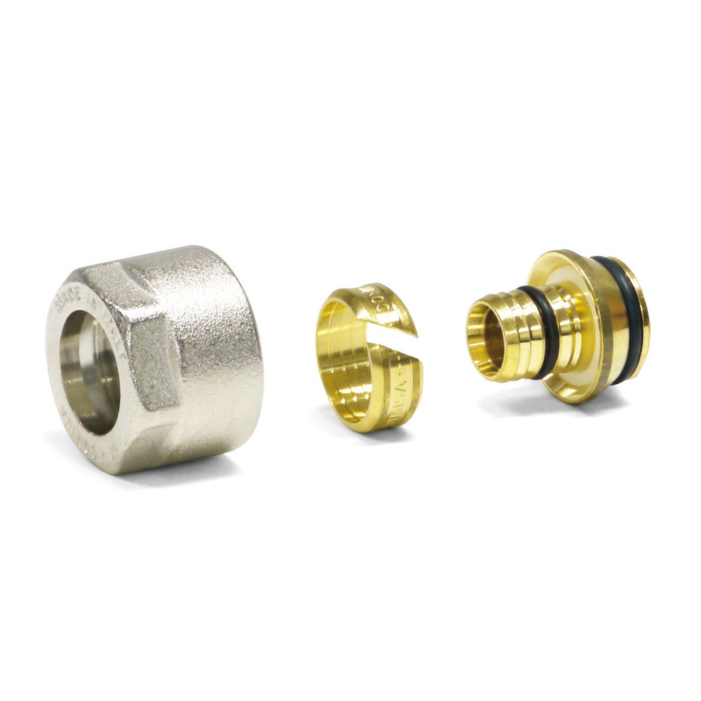 Sanpro Klemmverschraubung - Klemmringverschraubung für Verbundrohr - 3/4", Größe 12x2