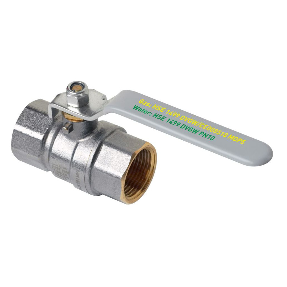 Sanpro Kugelhahn, doppeltzertifiziert, DVGW, Hebelgriff, Größe 3/4" x 3/4" IG, DN20