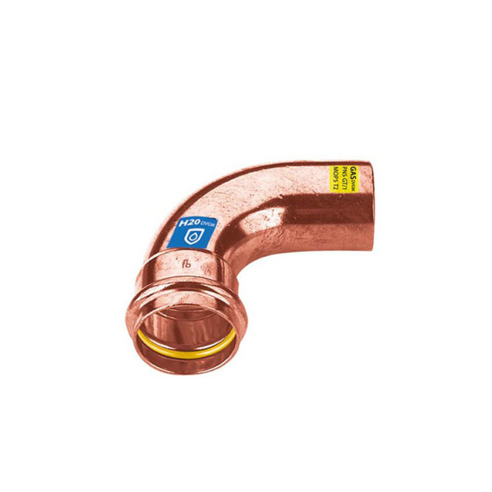 Pressfitting Kupfer 90° Winkel - Bogen innen - außen