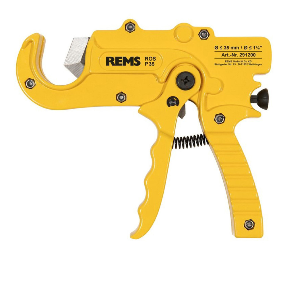 Rems Rohrschere ROS P 35 - Pistolenschere für Kunststoff / Verbundrohre bis 35 mm