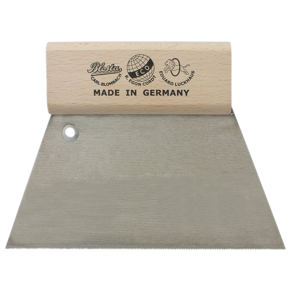 Dönges Zahnspachtel 180 mm, Zahnung A4, Zahnabstand 1,1 mm, Zahntiefe 0,75 mm