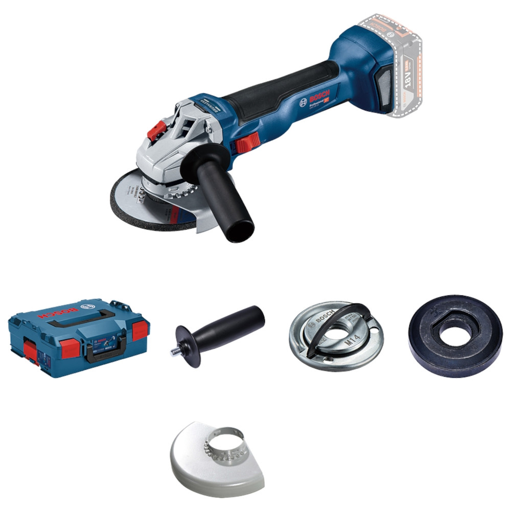 Cordless angle grinder GWS 18V-10, solo, L-BOXX