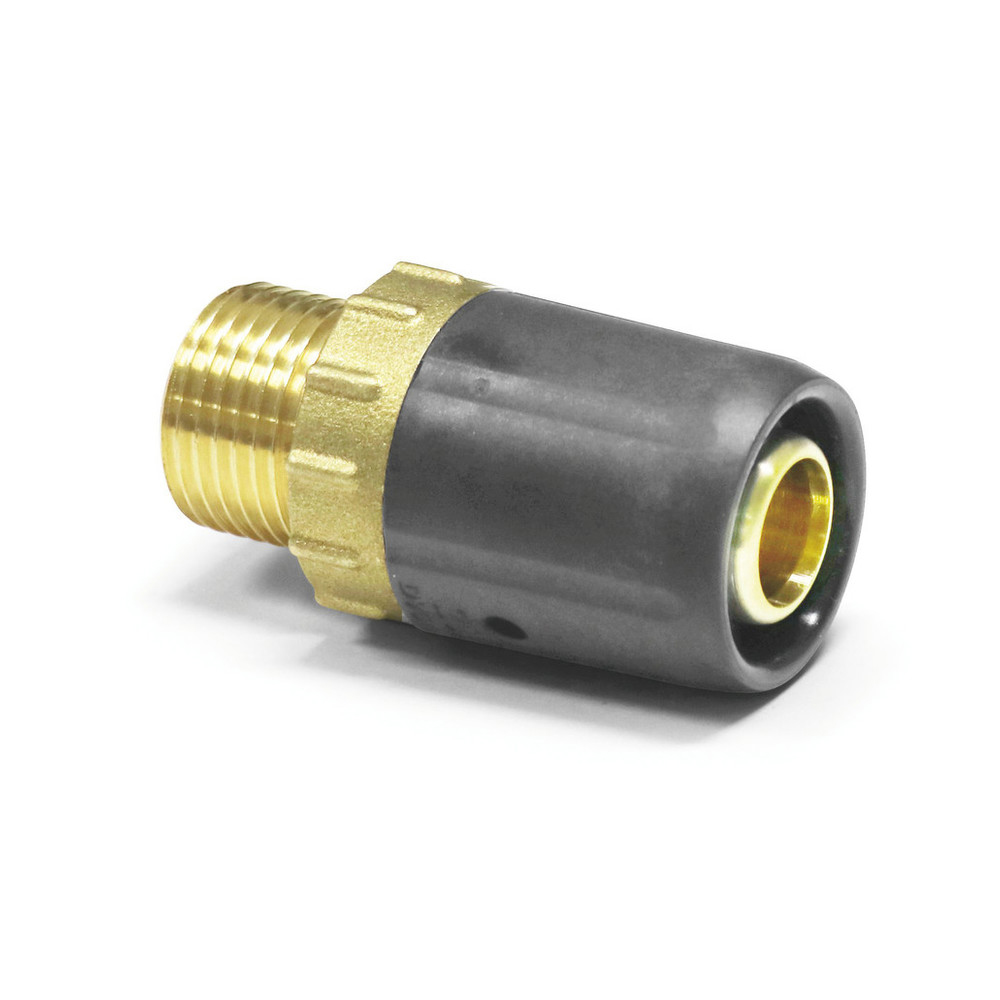 Sanpro Steckfitting Übergang Außengewinde Übergangsnippel, Größe 16x2, Gewinde 1/2"