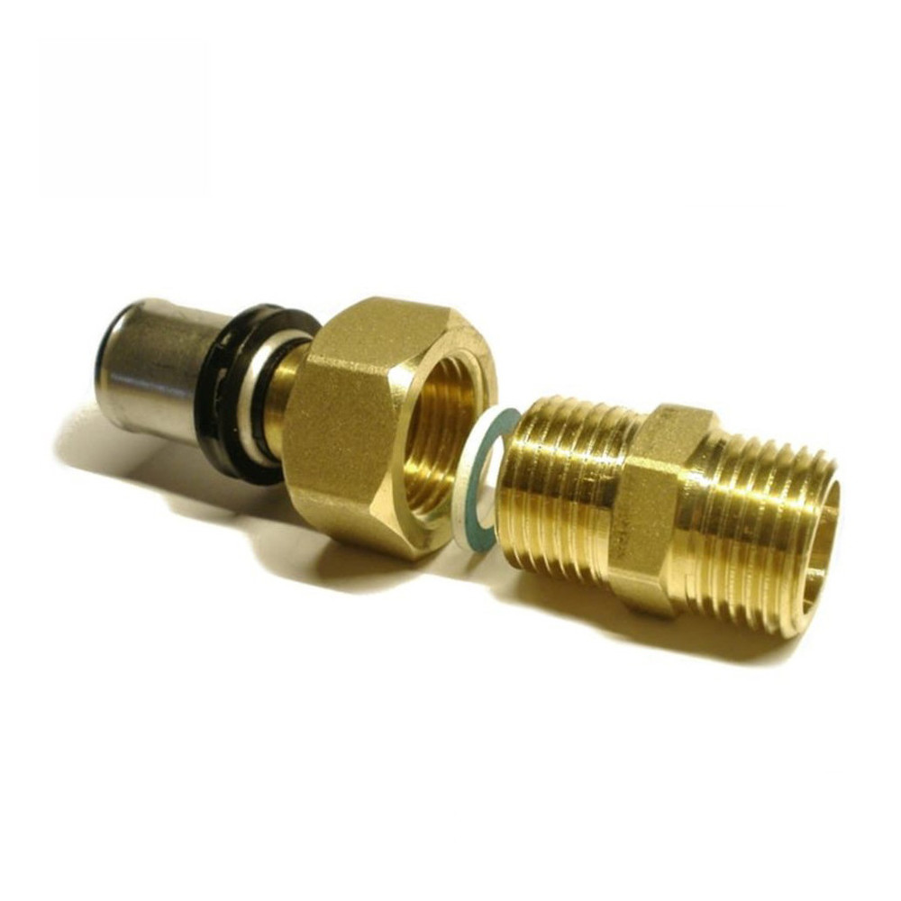 Sanpro Pressfitting Übergangsverschraubung Außengewinde, Größe 26x3 - Gewinde 3/4"
