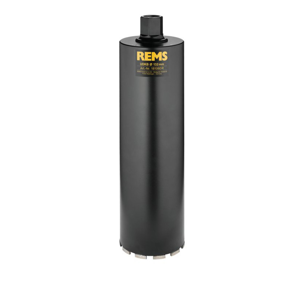 Rems Diamant-Kernbohrkrone UDKB / Nass + Trocken / UNC 1 1/4, Größe 132 x 420 mm