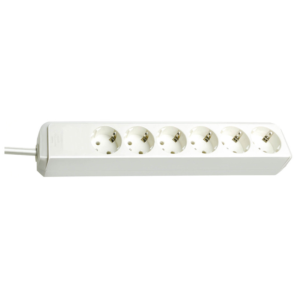 Brennenstuhl Eco-Line Steckdosenleiste 6-fach, weiß