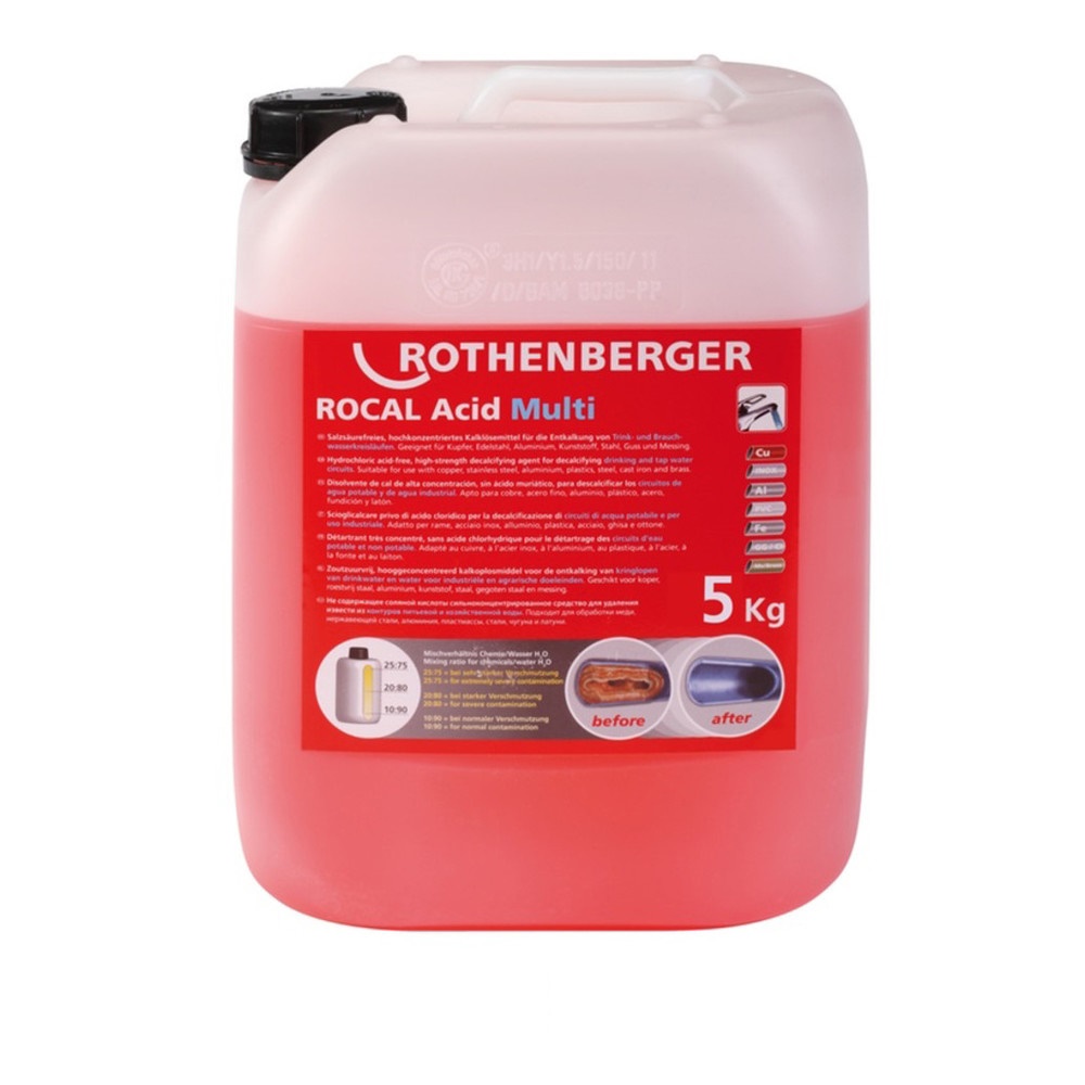 ROTHENBERGER ROCAL Acid Multi Entkalkungsmittel / Entkalker [ 5kg Kanister ]