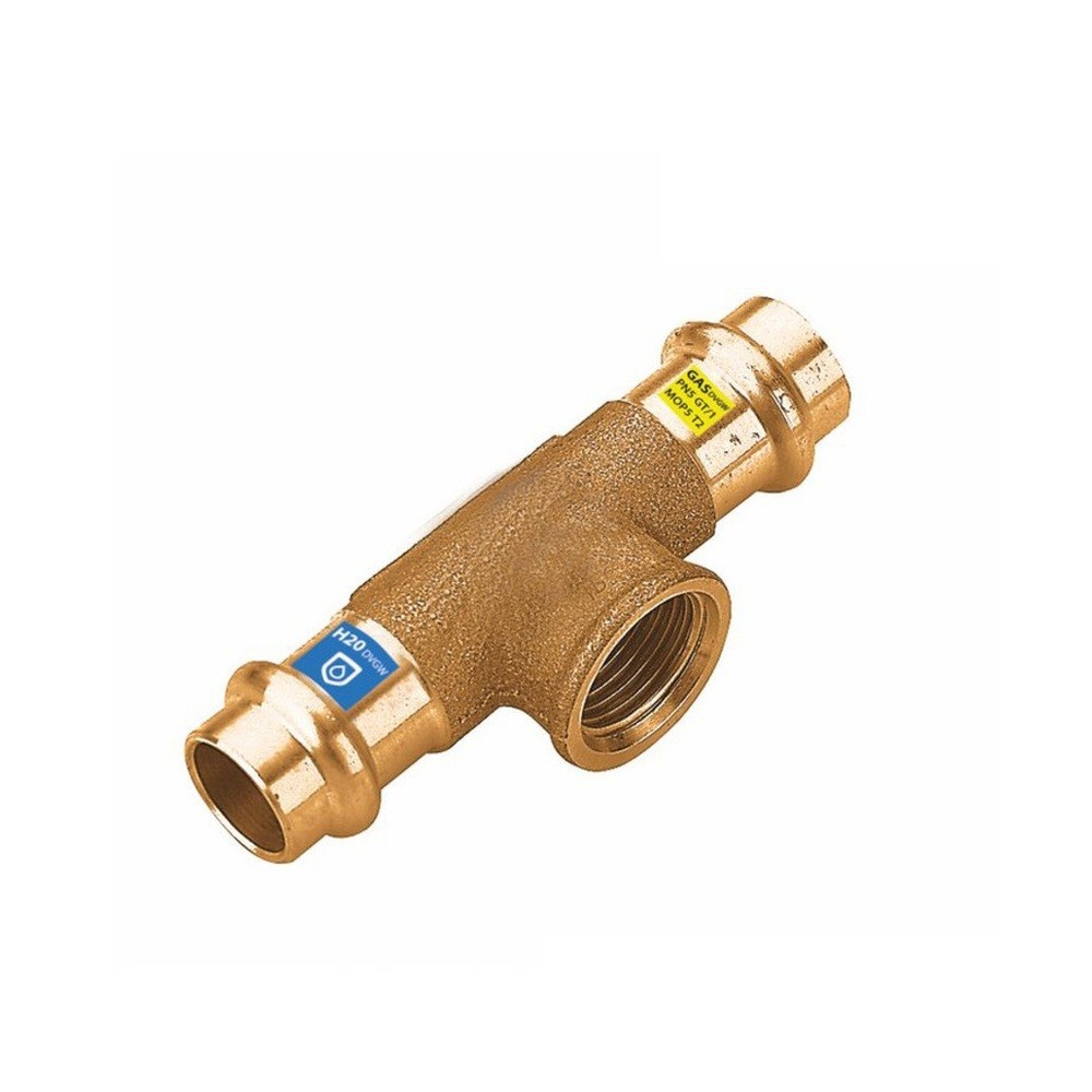 Pressfitting Kupfer T-Stück Innengewinde