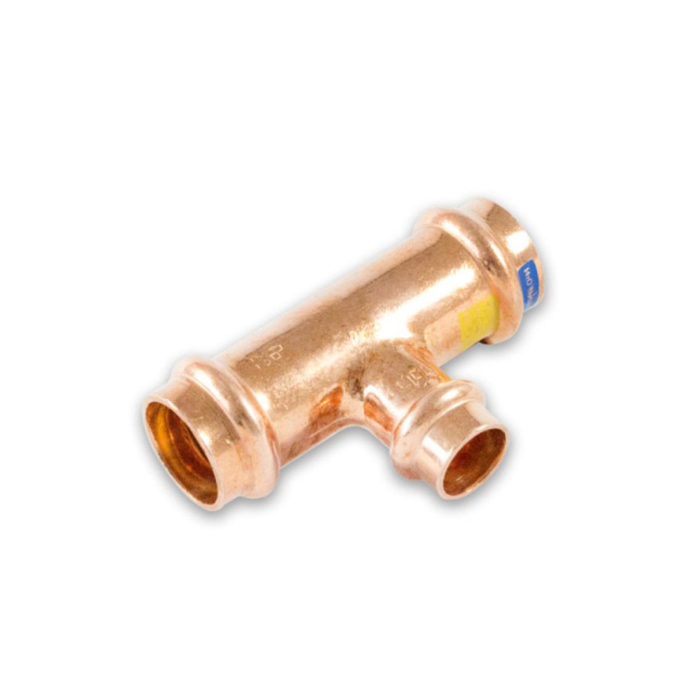Sanpro Pressfitting T-Stück Mittelabgang reduziert, Größe V 35 - Abgang V 28 - V 35
