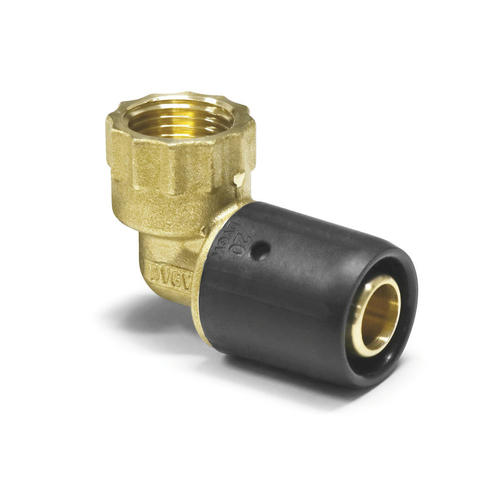 Sanpro Steckfitting 90° Winkel - Bogen + Innengewinde, Größe 16x2 - Gewinde 1/2"