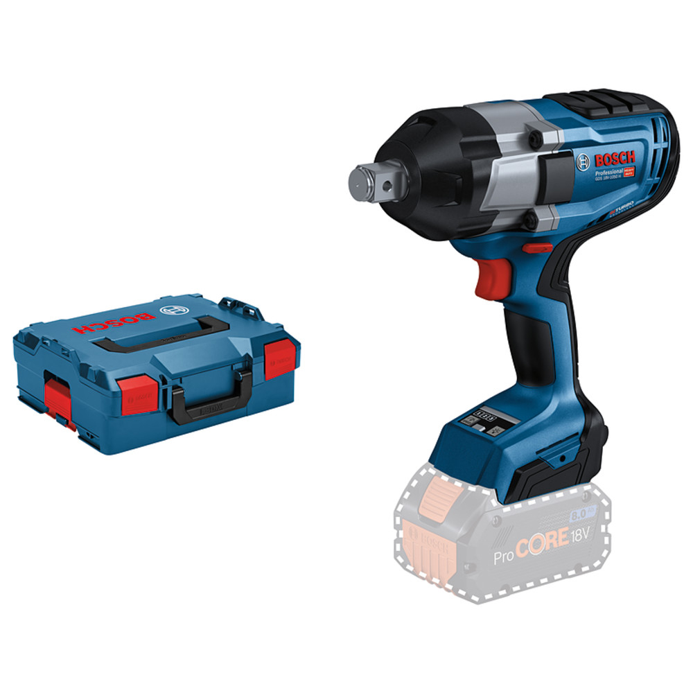 Bosch Professional Akku-Drehschlagschrauber GDS 18V-1050 H, Solo Version, L-BOXX