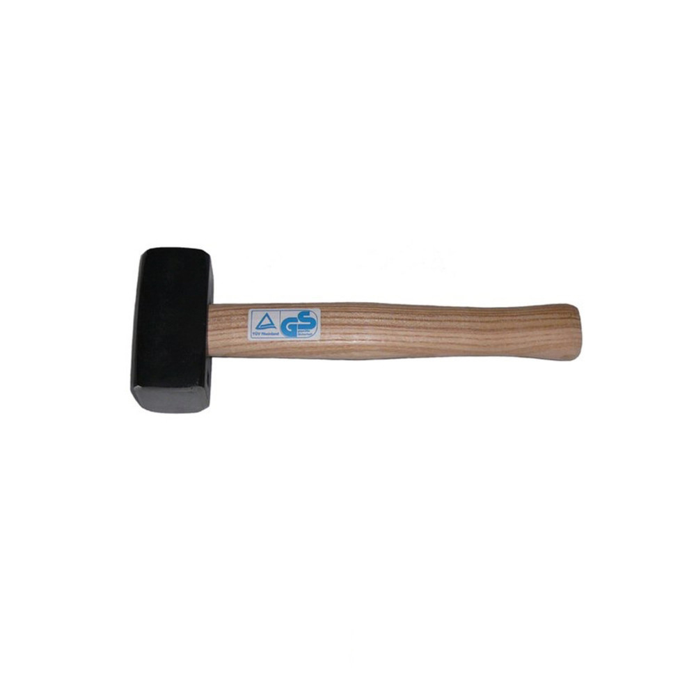 Sanpro Fäustel mit stabilem Eschen Holzstiel, Kopfgewicht 1250 g