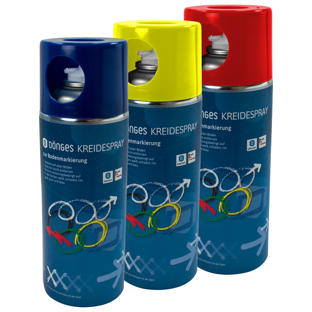 Chalk marking spray in head over spray can blue, can à 400 ml
